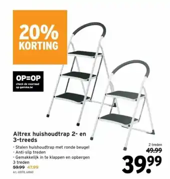 GAMMA Altrex huishoudtrap 2- en 3-treeds aanbieding