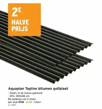 GAMMA Aquaplan Topline bitumen golfplaat aanbieding