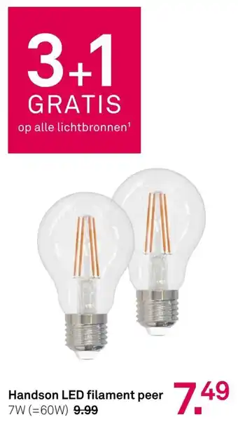 Handson LED filament peer 7W (60W)
