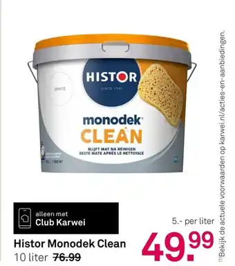 Karwei Histor Monodek Clean aanbieding
