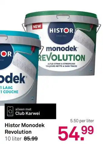 Karwei Histor Monodek Revolution 10 liter aanbieding
