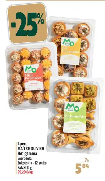Apero MAÎTRE OLIVIER Het gamma Pak 200g