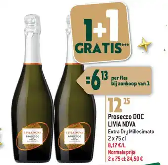 Prosecco DOC LIVIA NOVA Extra Dry Millesimato 2 x 75 cl