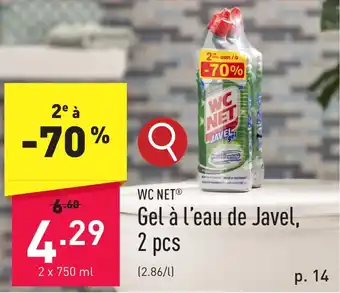 ALDI Gel à l'eau de Javel, 2 x 750mL aanbieding