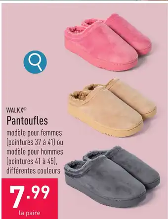 ALDI Pantoufles la paire aanbieding