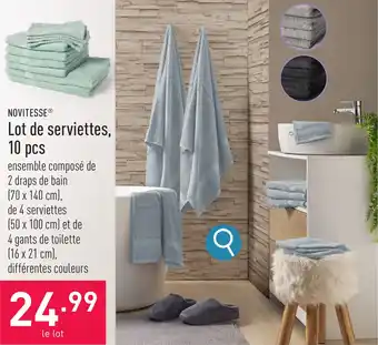 Lot de serviettes, 10 pcs