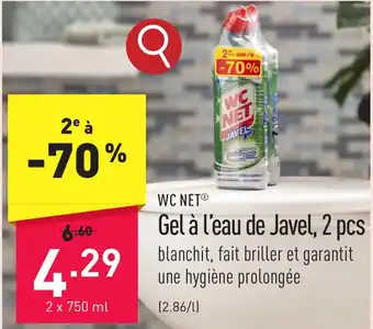 ALDI Gel à l'eau de Javel, 2 x 750mL aanbieding