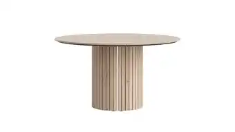 Pavie, eetkamertafel - rond - 140 cm. (houten poot) - natural