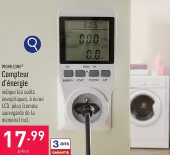 ALDI WORKZONE Compteur d'énergie aanbieding