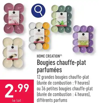 ALDI HOME CREATION Bougies chauffe-plat parfumées aanbieding