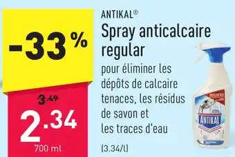 ALDI ANTIKAL Spray anticalcaire regular 700ml aanbieding