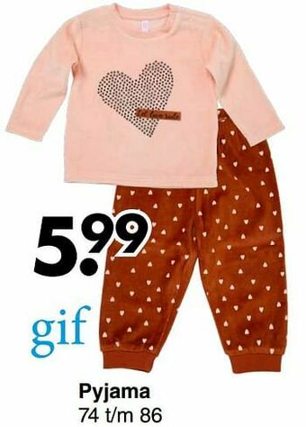 Wibra Pyjama aanbieding
