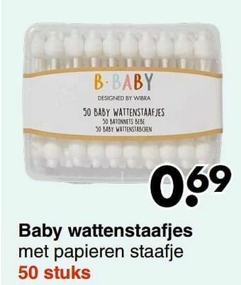 Wibra Baby wattenstaafjes aanbieding