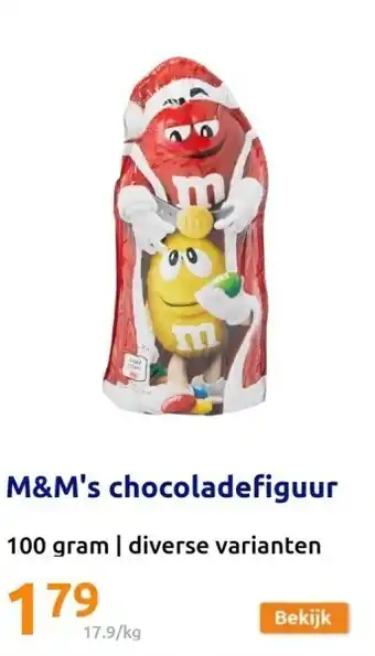 Action M&m's chocoladefiguur aanbieding