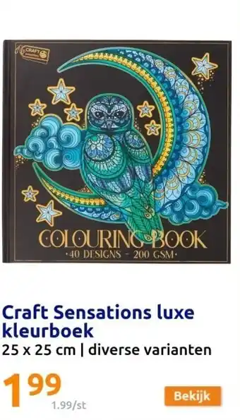 Action Craft sensations luxe kleurboek aanbieding