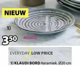 Jysk Klaudi bord aanbieding