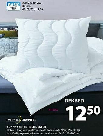 Jysk Kunna synthetisch dekbed aanbieding