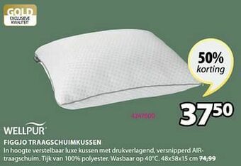 Jysk Figgjo traagschuimkussen aanbieding