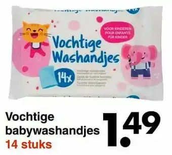 Vochtige babywashandjes