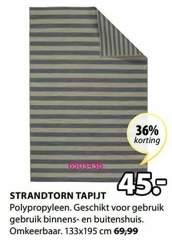 Jysk Strandtorn tapijt aanbieding