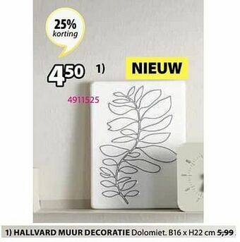 Jysk Hallvard muur decoratie aanbieding