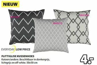 Jysk Flittiglise kussenhoes aanbieding