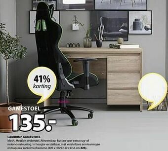Jysk Lamdrup gamestoel aanbieding