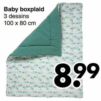 Wibra Baby boxplaid aanbieding
