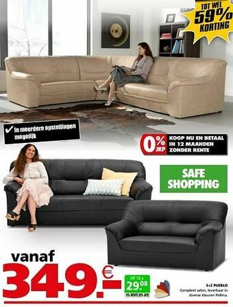 Seats and Sofas 3+2 pueblo aanbieding