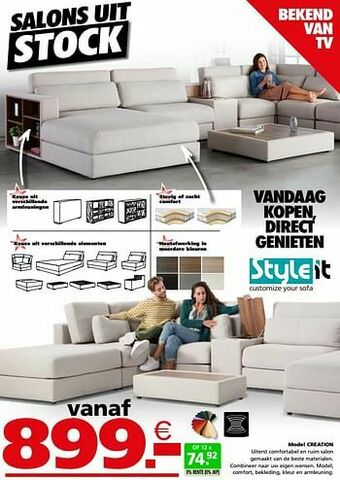 Seats and Sofas Model creation aanbieding