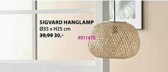 Jysk Sigvard hanglamp aanbieding