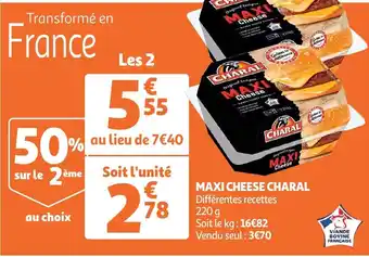 Auchan Maxi cheese charal 220g aanbieding