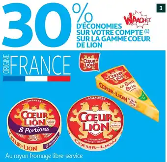 D'economies sur votre compte sur la gamme coeur de lion