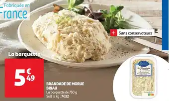 Auchan Brandade de moure briau 750g aanbieding