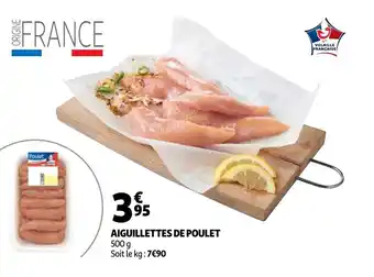 Auchan Aigullettes de poulet 500g aanbieding