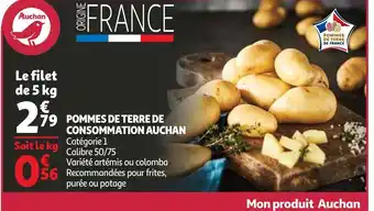 Auchan Pommes de terre de consommation auchan aanbieding