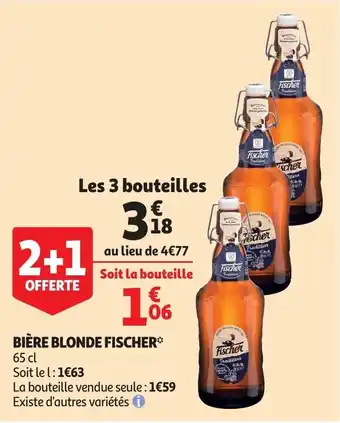 Biere blonde fischer 65cl