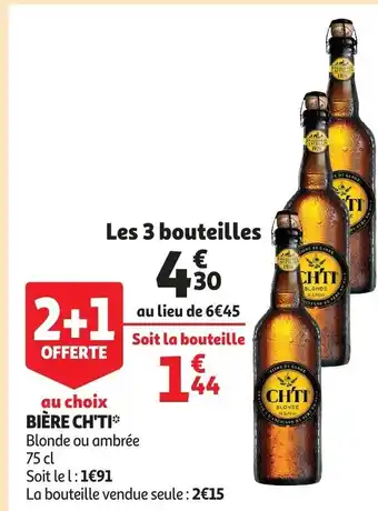 Auchan Biere ch'ti 75cl aanbieding