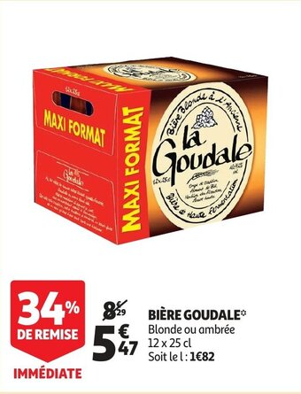 Auchan Biere goudale aanbieding