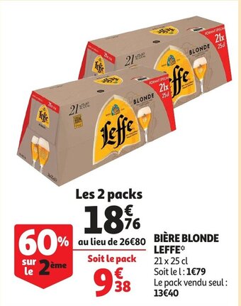 Auchan Biere blonde leffe aanbieding