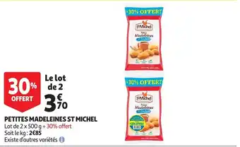 Auchan Petites madeleines michel 2x500g aanbieding