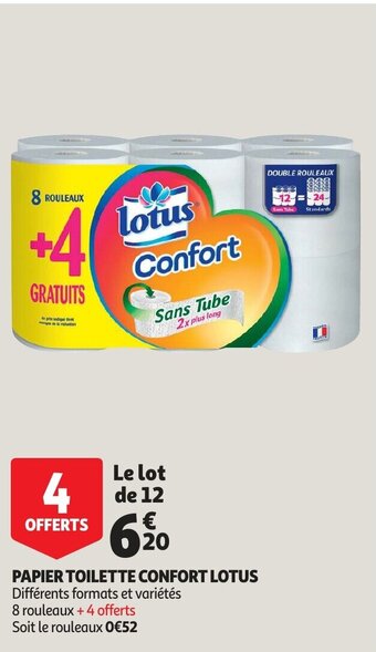 Auchan Papier toilette confront lotus aanbieding