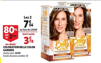 Coloration belle color garnier