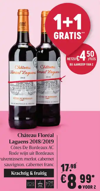 Delhaize Chateau floreal laguens 2018/2019 1+1 gratis aanbieding