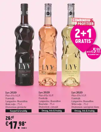Delhaize Lyv 2020 75cl aanbieding