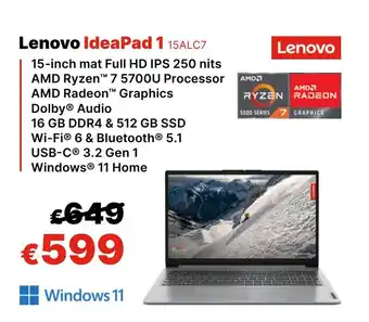 IT Resellers Lenovo IdeaPad 1 15ALC7 aanbieding