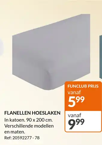 FLANELLEN HOESLAKEN 90 x 200cm