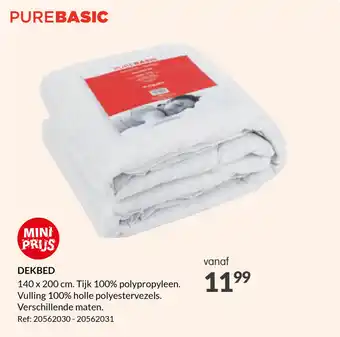 Fun DEKBED 140 x 200cm aanbieding
