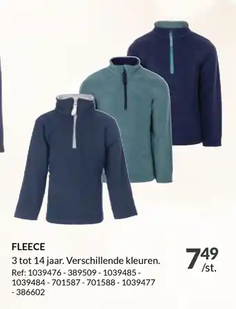 FLEECE 3 tot 14 jaar