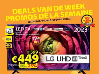 ElectroStock LG UHD LED TV / Smart TV 55" aanbieding